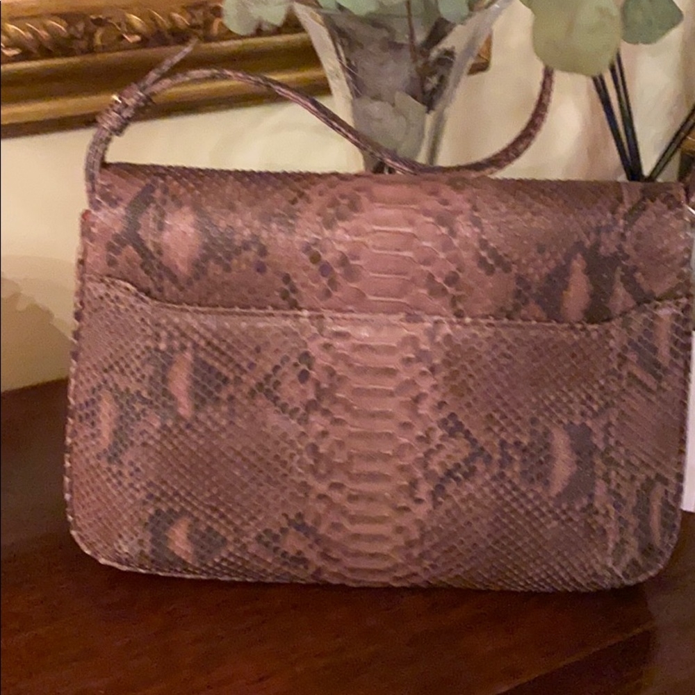 Phil Luangrath Genuine Python Handbag - image 3